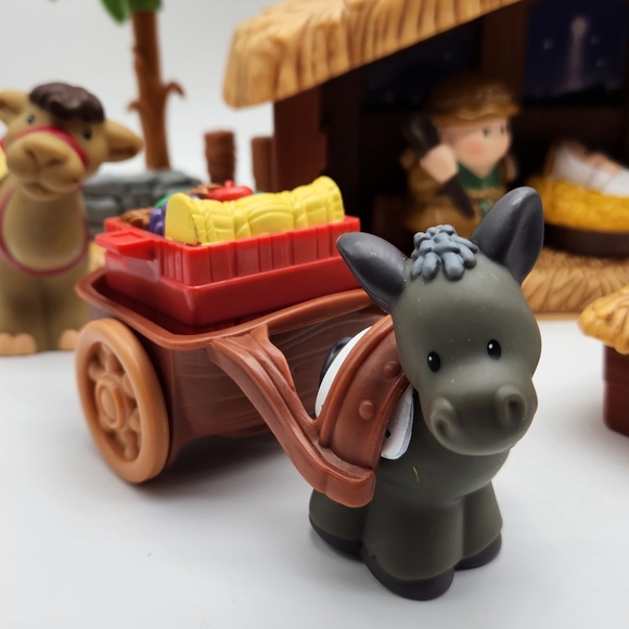 Nativity Set Of  Fisher Price Little People Christmas 2005 Playset Musical Light - Picture 6 of 16
